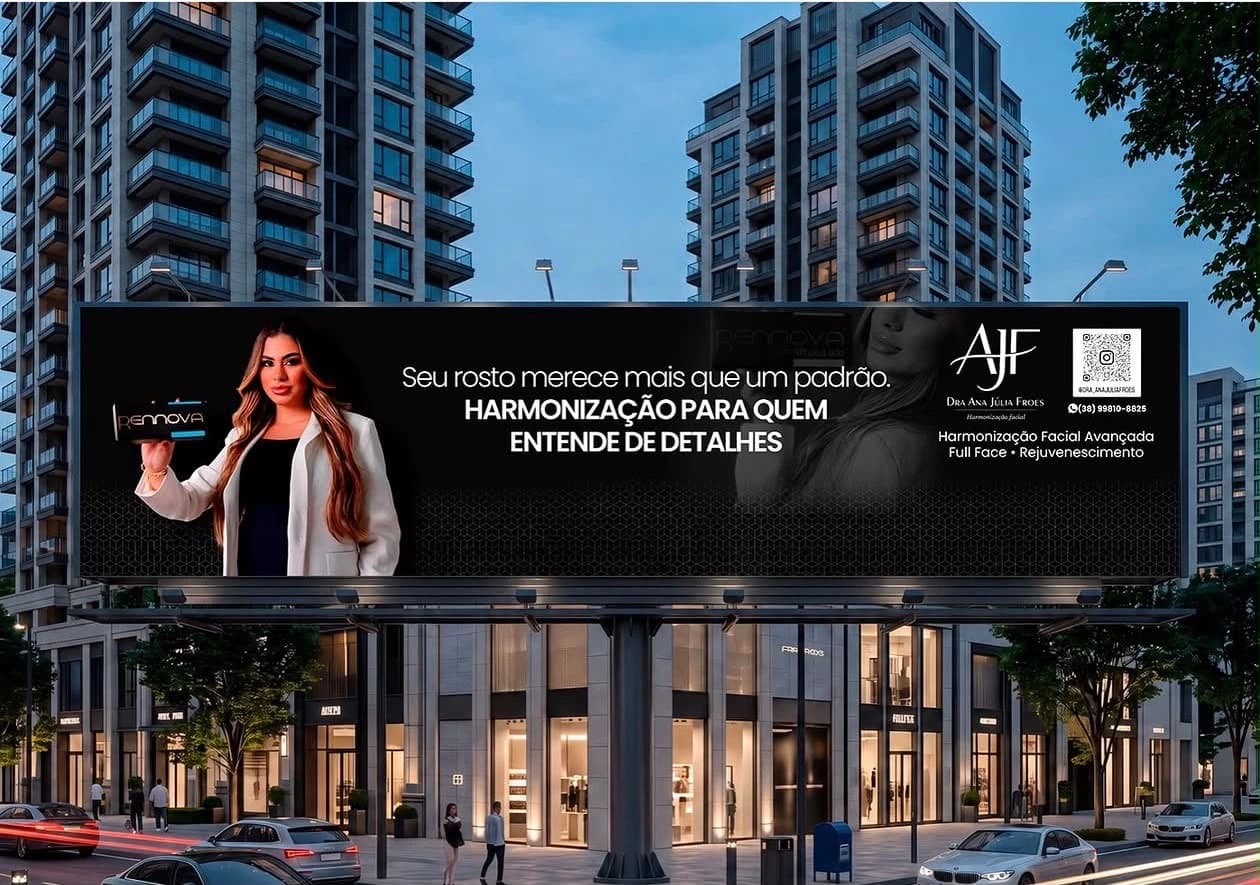 Campanha de publicidade criada para Ana Júlia Fróes